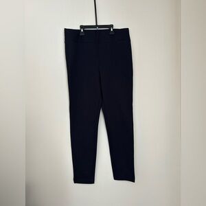 Navy Blue Slim-Fit Leggings with Matte Finish